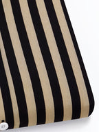 Men's Black and Gold Striped Button-Down Shirt (FS-1)