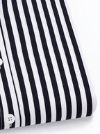Men's Black and White Strip Shirt (FS-2)