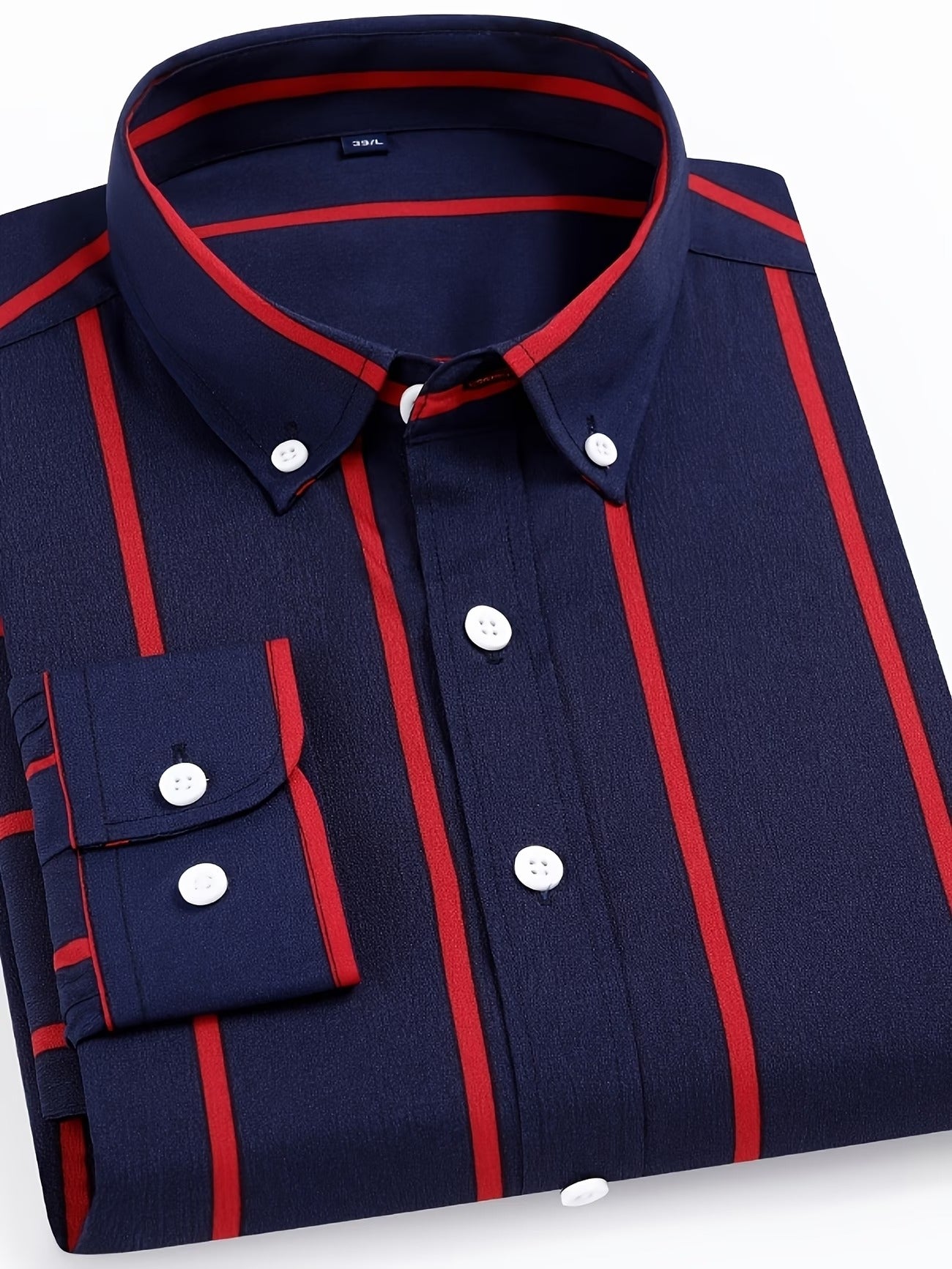 Men's Black and White Strip Shirt (FS-4)